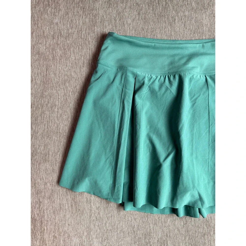 Nike Dri-FIT Advantage Pleated Tennis Skirt Green Teal Women Medium NEW